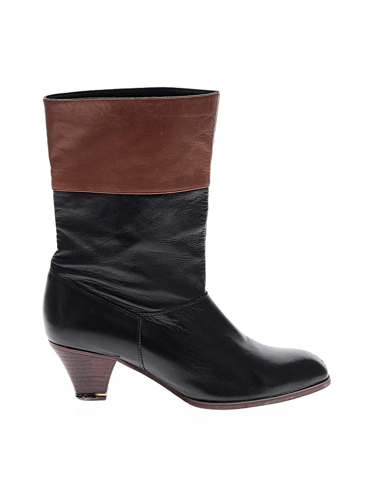 Pre-owned Assorted Brands Boots In Black