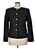 Talbots 100% Polyester Tweed Black Blazer Size 14 - photo 1