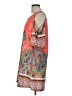 Auditions Paisley Orange Casual Dress Size L - photo 5