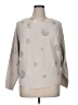 Catherine Malandrino Polka Dots Silver Pullover Sweater Size XL - photo 1