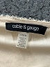 Cable & Gauge Metallic Silver Cocktail Dress Size L - photo 7