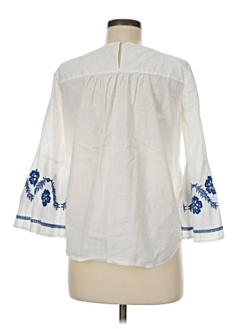 Ann Taylor LOFT 3/4 Sleeve Blouse (view 2)