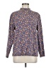 Westbound 100% Cotton Print Blue Long Sleeve Blouse Size M - photo 1