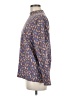 Westbound 100% Cotton Print Blue Long Sleeve Blouse Size M - photo 5