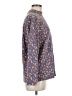 Westbound 100% Cotton Print Blue Long Sleeve Blouse Size M - photo 4