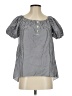 Caroline Constas 100% Cotton Gray Short Sleeve Blouse Size S - photo 1