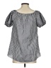 Caroline Constas 100% Cotton Gray Short Sleeve Blouse Size S - photo 2
