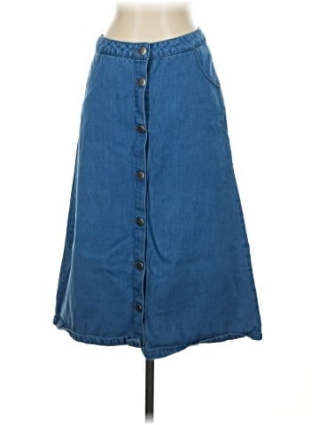 Velvet Heart Denim Skirt (view 1)