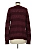 Very J Stripes Burgundy Pullover Sweater Size M - photo 2