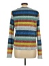 GRAY LABEL 100% Polyester Stripes Silver Pullover Sweater Size L - photo 2