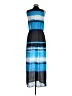 MICHAEL Michael Kors 100% Polyester Tie-dye Blue Casual Dress Size M - photo 2