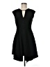 Halston Heritage Solid Black Cocktail Dress Size 6 - photo 1
