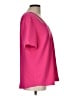 Trina Turk 100% Polyester Pink Short Sleeve Blouse Size L - photo 4