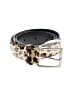 Vera Pelle 100% Leather Animal Print Brown Leather Belt Size S - photo 1