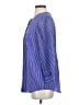 Joie 100% Silk Blue Long Sleeve Silk Top Size S - photo 5