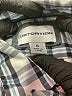 Distortion 100% Polyester Checkered-gingham Ivory Short Sleeve Button-Down Shirt Size 6 - photo 3