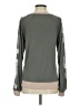 Mystree Gray Long Sleeve Blouse Size S - photo 2