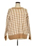 Ava & Viv Houndstooth Tan Pullover Sweater Size 2X - photo 1