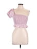 Le Lis 100% Rayon Solid Pink Tube Top Size M - photo 1
