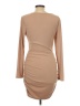 Shein Solid Tan Cocktail Dress Size XL - photo 2