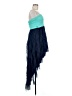 Deb 100% Polyester Blue Cocktail Dress Size 7 - photo 4