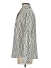 MNG 100% Polyester Chevron-herringbone Ivory Long Sleeve Blouse Size 4 - photo 5
