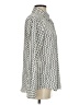 MNG 100% Polyester Chevron-herringbone Ivory Long Sleeve Blouse Size 4 - photo 4