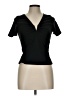 Aqua Black Short Sleeve Henley Size L - photo 1