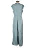 Wdirara 100% Polyester Solid Teal Jumpsuit Size S - photo 2