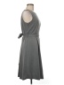 Elle Solid Gray Casual Dress Size M (petite) - photo 4