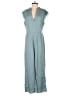 Wdirara 100% Polyester Solid Teal Jumpsuit Size S - photo 1