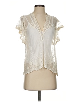 By Anthropologie Short Sleeve Blouse