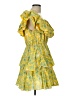 Rhode Paisley Yellow Casual Dress Size L - photo 4