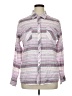 North Crest Stripes Purple Long Sleeve Button-Down Shirt Size XL - photo 1