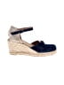 Paseart 100% Leather Blue Wedges Size EU 36 - photo 1