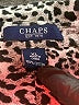 Chaps 100% Cotton Animal Print Silver Long Sleeve Blouse Size XL - photo 7