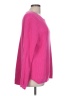 Crown & Ivy 100% Cotton Solid Pink Pullover Sweater Size L - photo 4