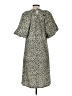 Splash Animal Print Gray Casual Dress Size 6 - photo 2