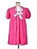 Unbranded 100% Polyester Solid Pink Casual Dress Size XL - photo 2