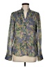 Madison Studio 100% Polyester Paisley Gray Long Sleeve Blouse Size 8 - photo 1