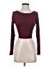 Moa Moa Burgundy Long Sleeve Top Size S - photo 1