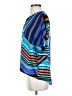 Madison Color Block Blue Short Sleeve Blouse Size S - photo 5