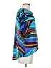 Madison Color Block Blue Short Sleeve Blouse Size S - photo 4