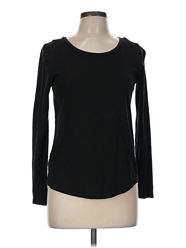 Pre-owned Lou & Grey For Loft Long Sleeve T-shirt In Black
