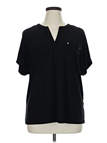 Anne Klein Short Sleeve Blouse (view 1)