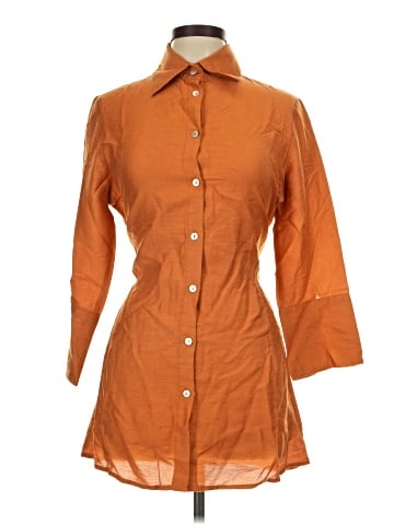 Farinaz Taghavi 3/4 Sleeve Button-Down Shirt (view 1)