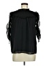 Ann Taylor LOFT 100% Polyester Black 3/4 Sleeve Blouse Size M - photo 1
