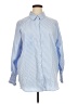 Unbranded 100% Polyester Stripes Blue Long Sleeve Blouse Size XL - photo 1