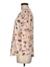 Adrienne Vittadini 100% Rayon Floral Multi Color Tan 3/4 Sleeve Blouse Size M - photo 5