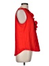 J.Crew 100% Polyester Red Sleeveless Blouse Size M - photo 4